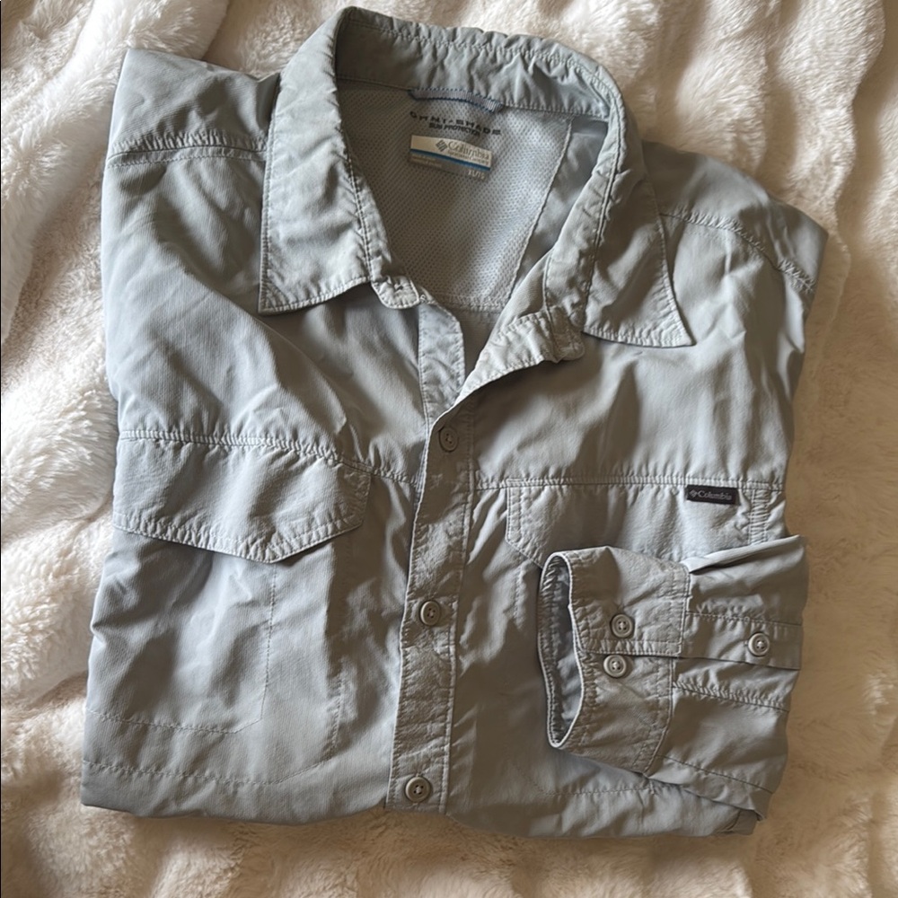 Columbia Gray Lightweight Shirt Jacket